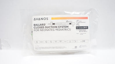Avanos 210 Ballard Closed Suction System for Neonates/Pediatrics 10F x 16inch